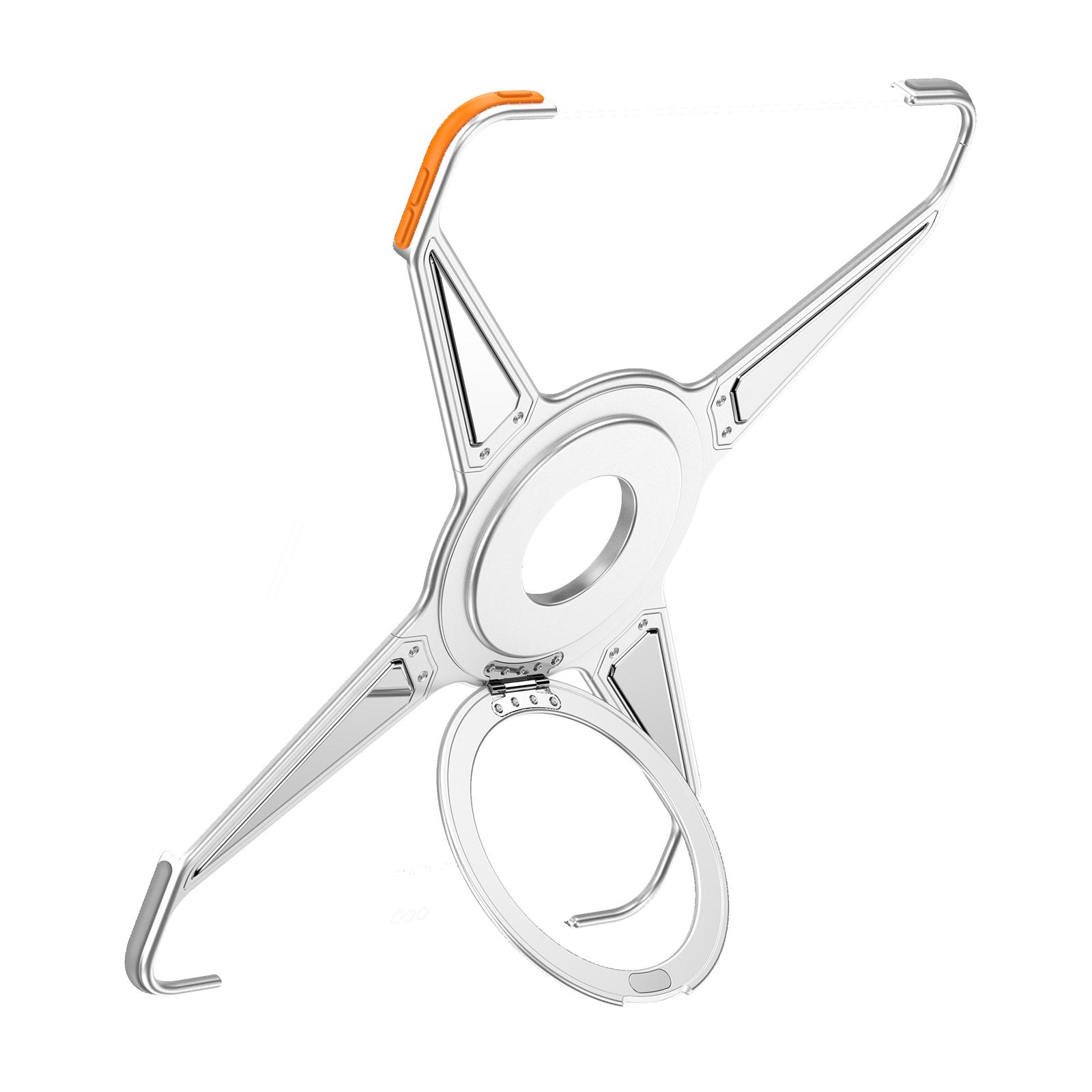 

Металлический сплав Броня Ударопрочный 360 Кольцо-подставка Магнитный чехол для планшета для Magsafe iPad Pro 11 11 I Pad 12.9 13 11-го поколения Чехол ipad pro 13” 7th 2024 серебряный