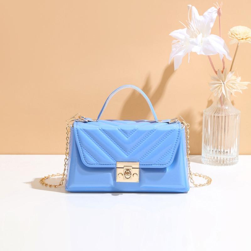A new women's elegant fashion solid color shoulder messenger bag mobile phone change bag women's bag