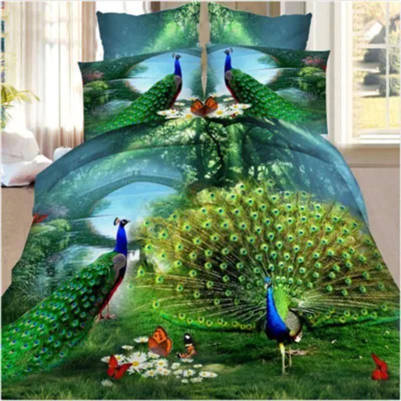 3d Flower  Bedding Set Double Bed Queen Twin Size Bed Linen Set