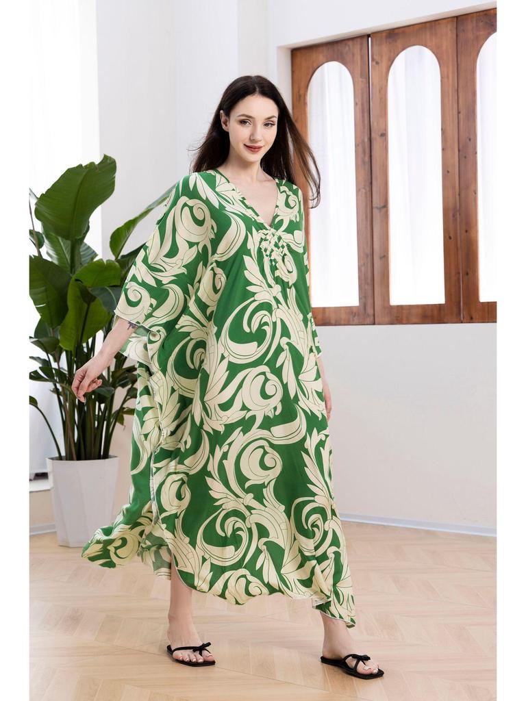 Rayon Handmade Knitted Beach Cover-Up, Plus Size, Long Robe, Bikini Sun Protection, 16 Colors Available