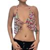Stylish Handmade Beads Body Chain Bra Top For Women’s Beachwear Party Outfits With Adjustable Necklace Friendly Bra Tops
