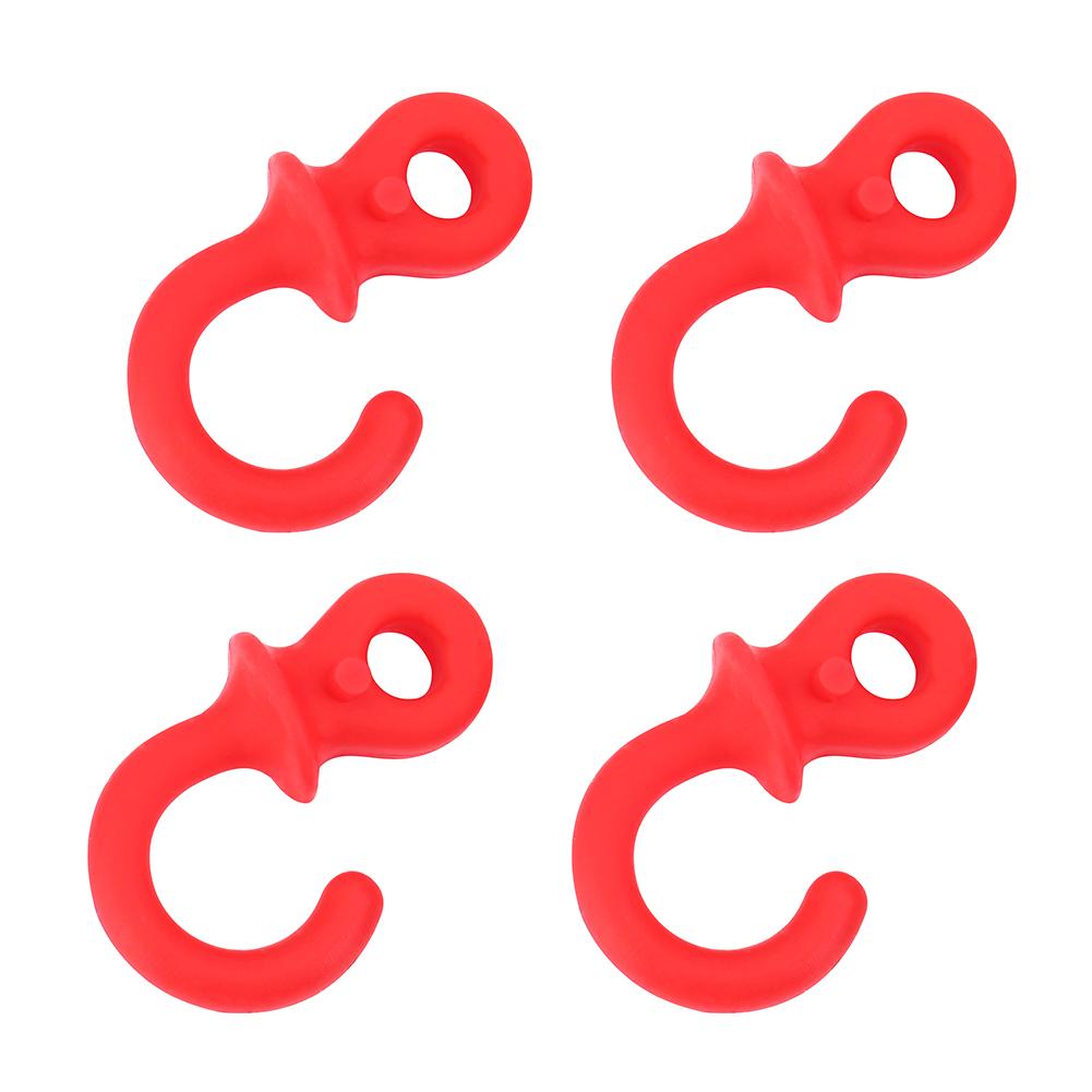 4Pcs Durable Rubber Compound Bow String Stabilizer Vibration Damper Shock Absorber(Red)