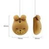 Mini Ratón Alámbrico Lindo Dibujo Animado Rana Tigre Diseño Oso Marrón Computadora 3D Ratón para Niños 1600 DPI USB