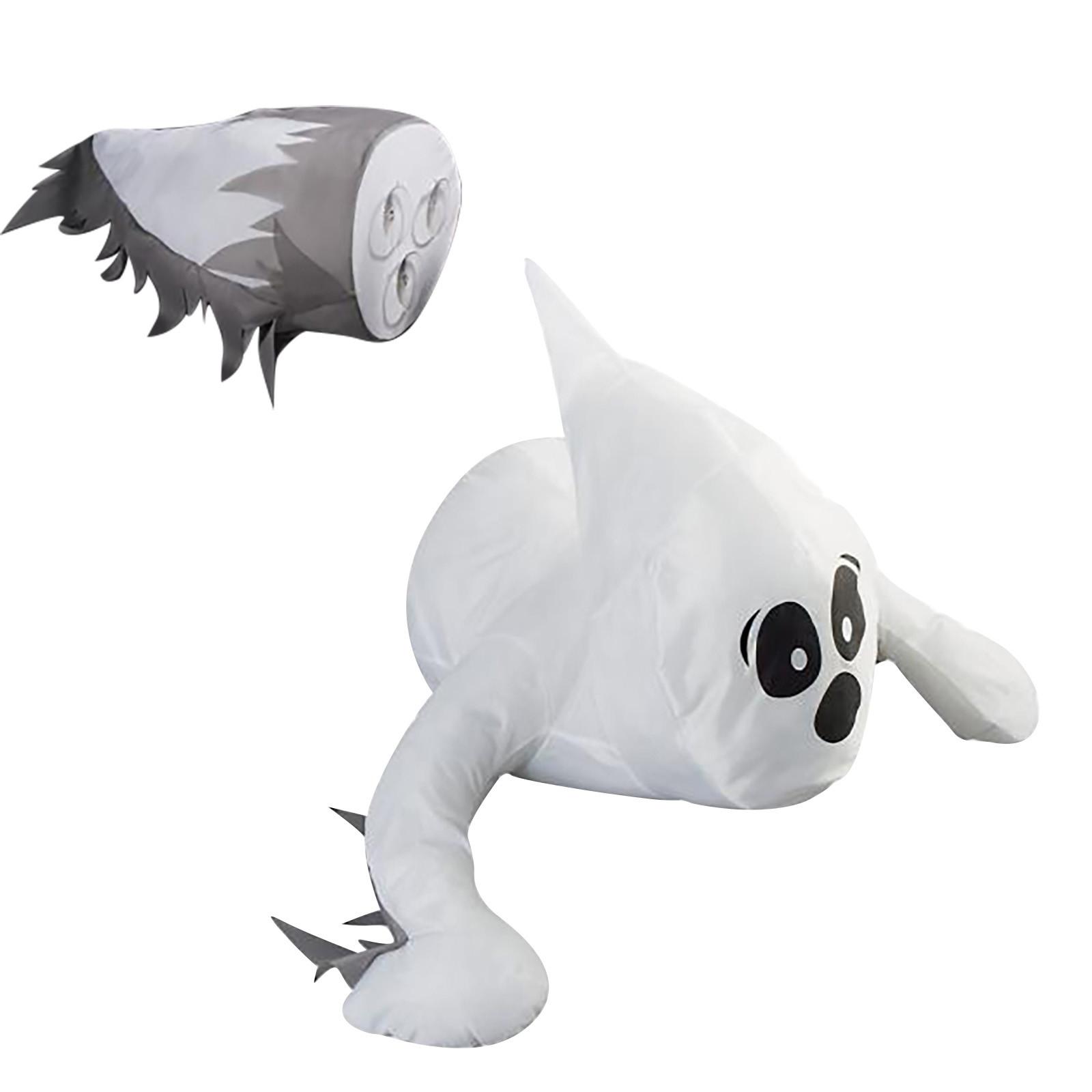 Halloween Window Cling Ghost Decoration Broken Glass Effect Static Cling Sticker for Indoor Window Halloween Party Decoration