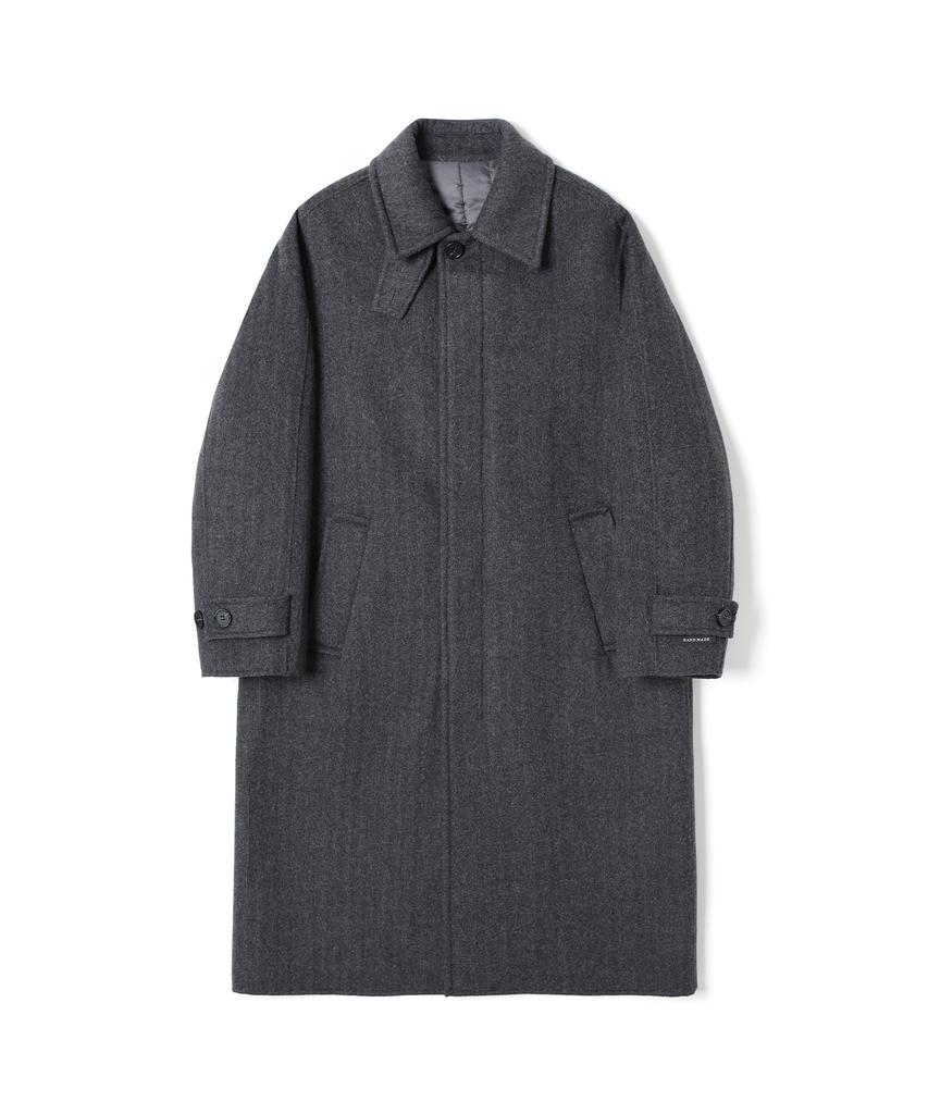 Adhoc Unisex Semi-Over Balmacaan Coat (Ch-Grey) (Hbahc90)