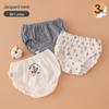 3-Pack Boys' Four Seasons Cotton Briefs - Breathable, No-Pinch Student Underwear