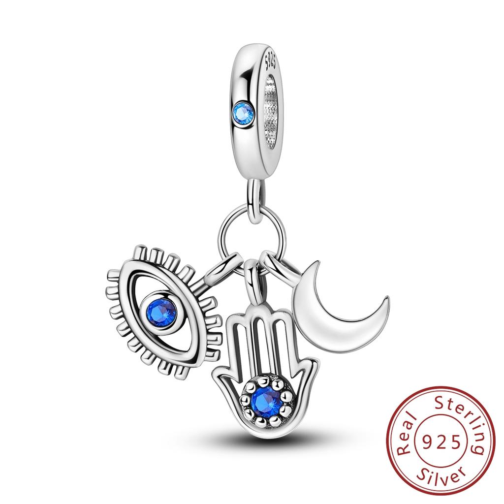 100% Copper Charms Bead Fit Original Bracelet Cz Inlaid Zirconium Pendent Dangle For Women Diy Jewelry Gift