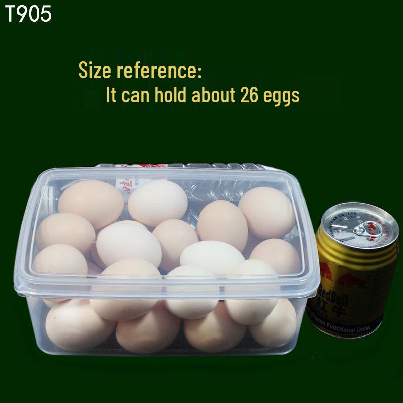 3L Rectangular Fresh-Keeping Food Storage Box with Flat Lid for Refrigerator and Takeout