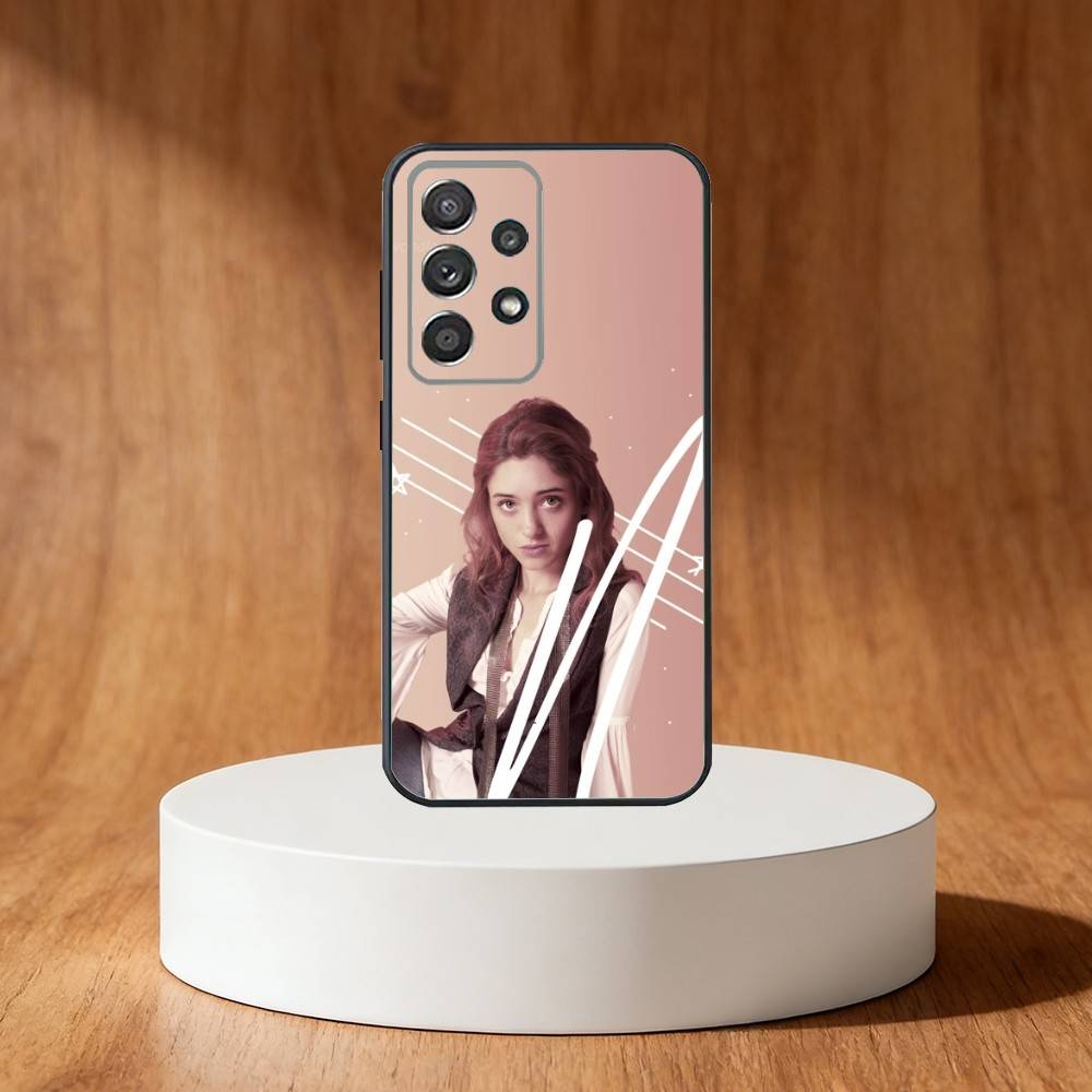 Actress Natalia Dyer Phone Case For Samsung S25,S24,S21,S22,S23,S30,Ultra,S20,Plus,Fe,Note,10,9,5G Black Cover