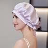 Silk Nightcap for Women's Hair Care - Adjustable, No-Mark Mulberry Silk Shower & Home Cap