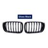 Car Front Sport Kidney Grill Grille Matte Glossy For BMW X3 F25 X4 F26 14-17 Single Line Slat Replacement Racing Bumper Grills