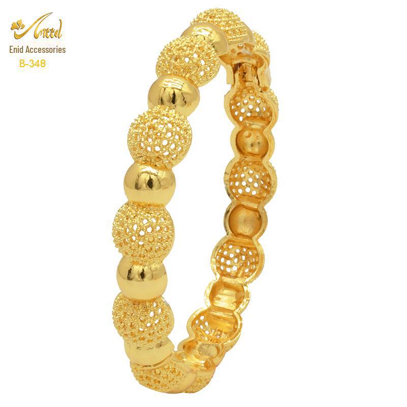 Pulsera nupcial de aleación bañada en oro - Estilo de lujo de Dubái