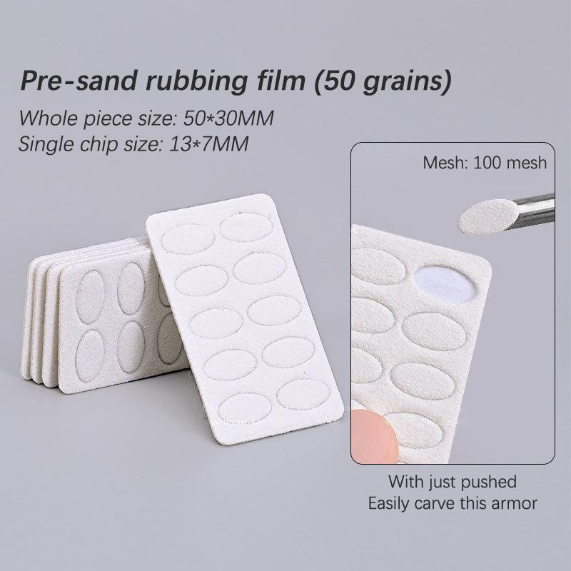 

Mini Nail File With Adhesive Disposable Nail Equipment Accessories 100/180 Grit Nail Sanding Tablet Cuticle Pusher Manicure Tool 5 sheet