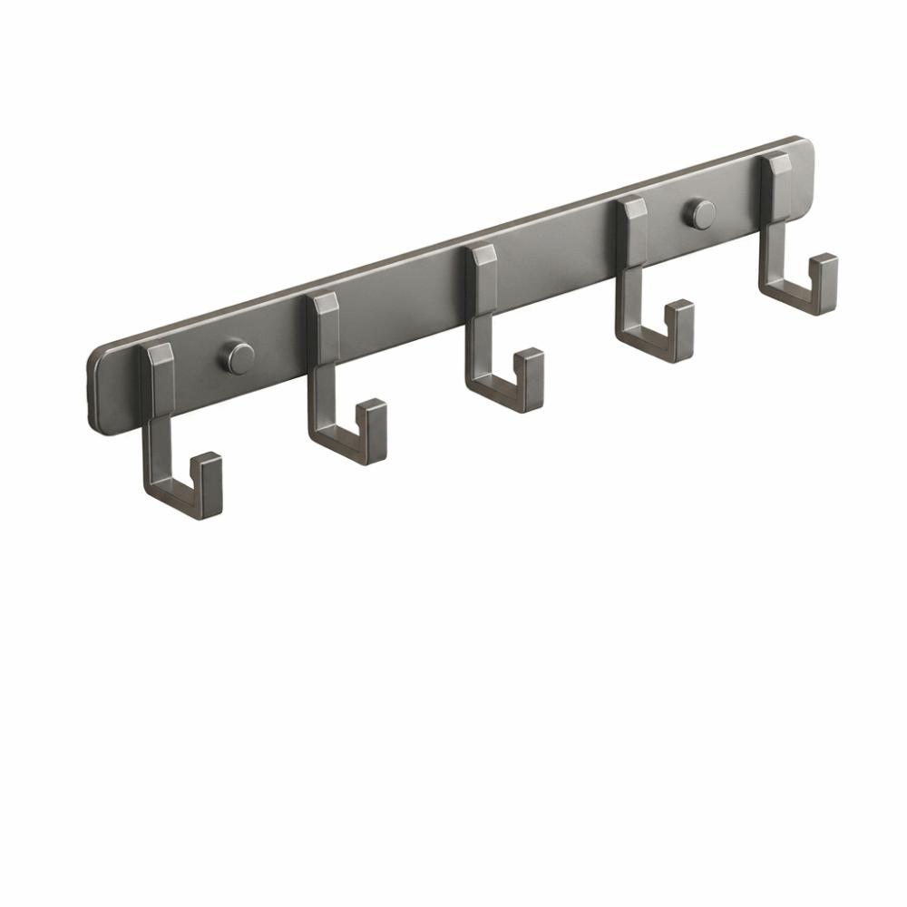 No Drill Wall Hook Rack Aluminum Door Holder Practical Towel Hanger Hook Kitchen