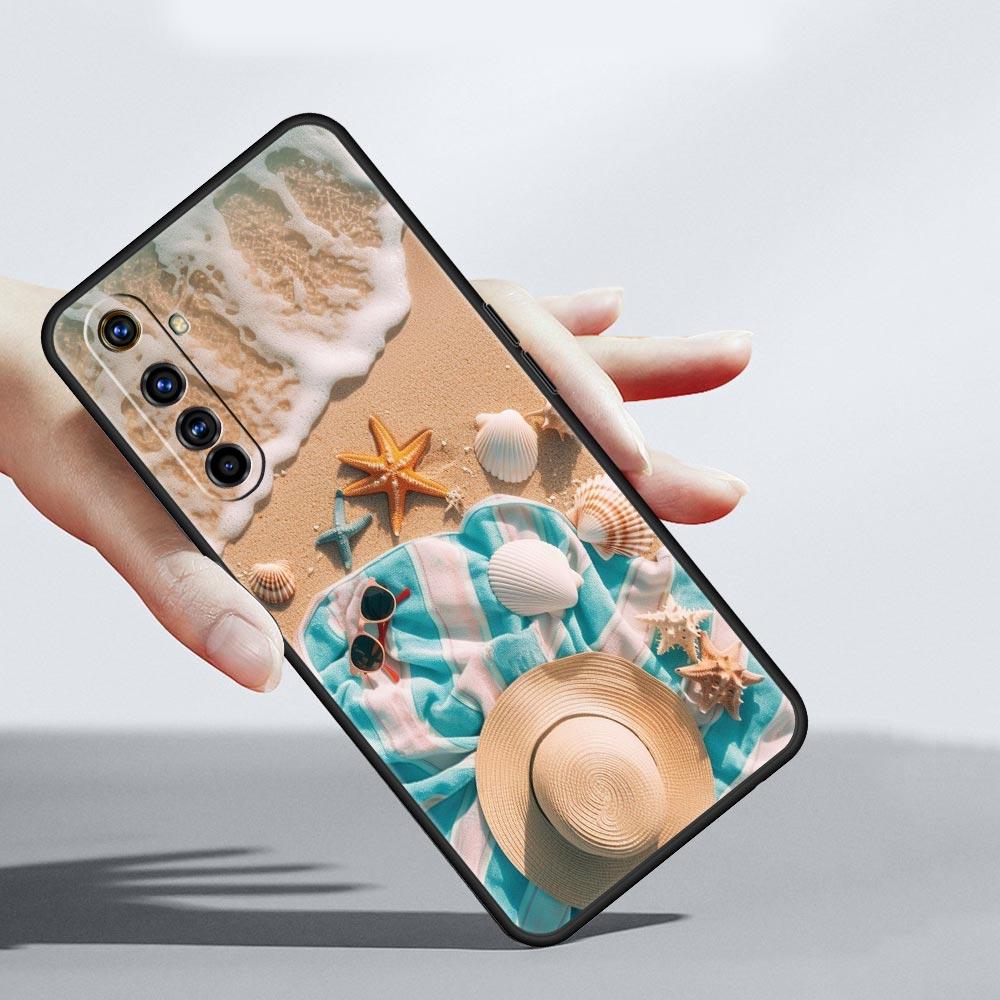 Summer Beach Case For Realme C67 C63 C55 C53 C35 C25 C21 GT 2 3 5 6 10 11 12 13 Pro Plus 5G Soft TPU Phone Cover Fundas Capa Bag