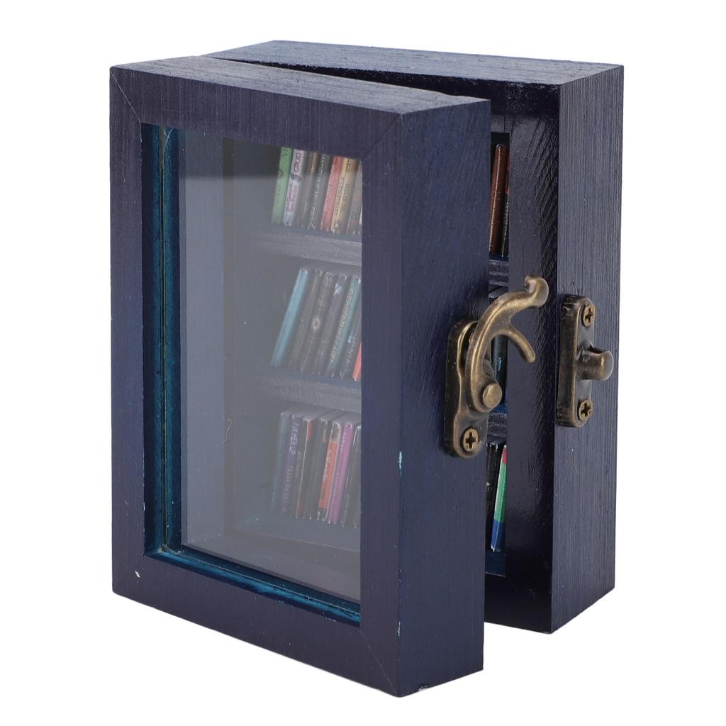 Taschen-Angst-Bücherregal Stressabbau Dekorative Verzierung Miniatur-Bücherregal Vitrine für