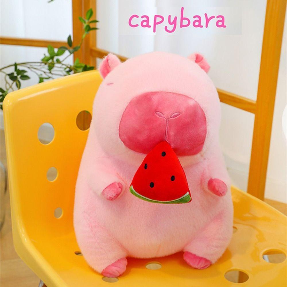

1 шт. многоцветная плюшевая капибара, мягкие игрушки, детская игрушка Kawaii, имитация капибары, игрушка, подарок на день рождения