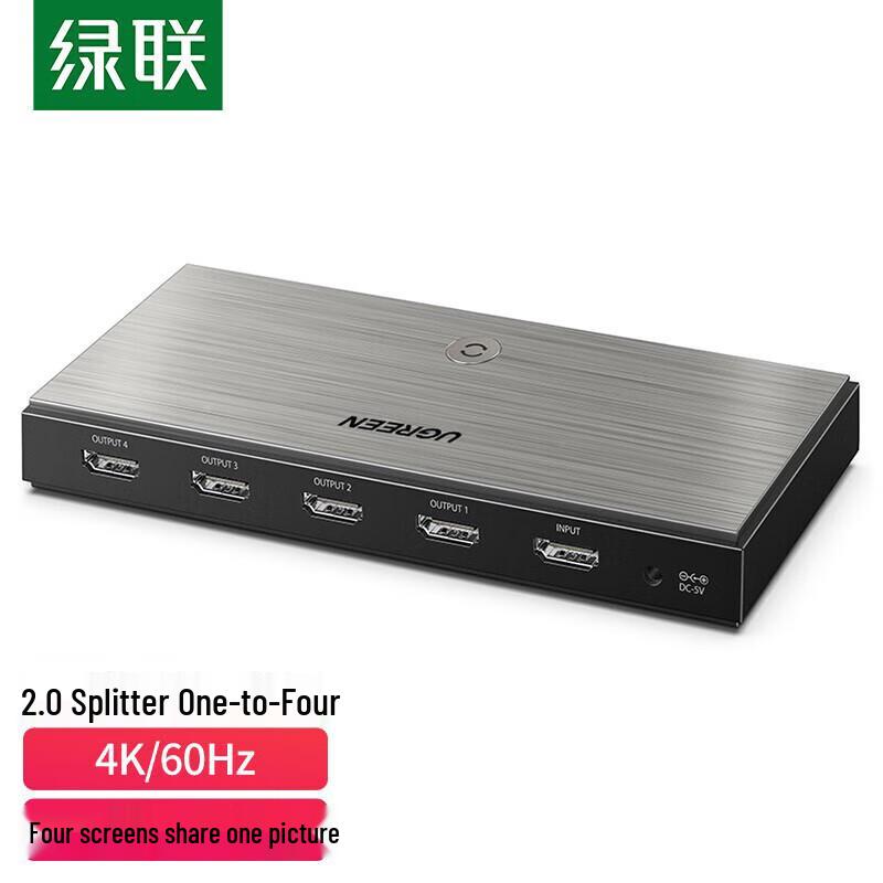 

UGREEN HDMI 2.0 4K 60Hz 1x4 Splitter