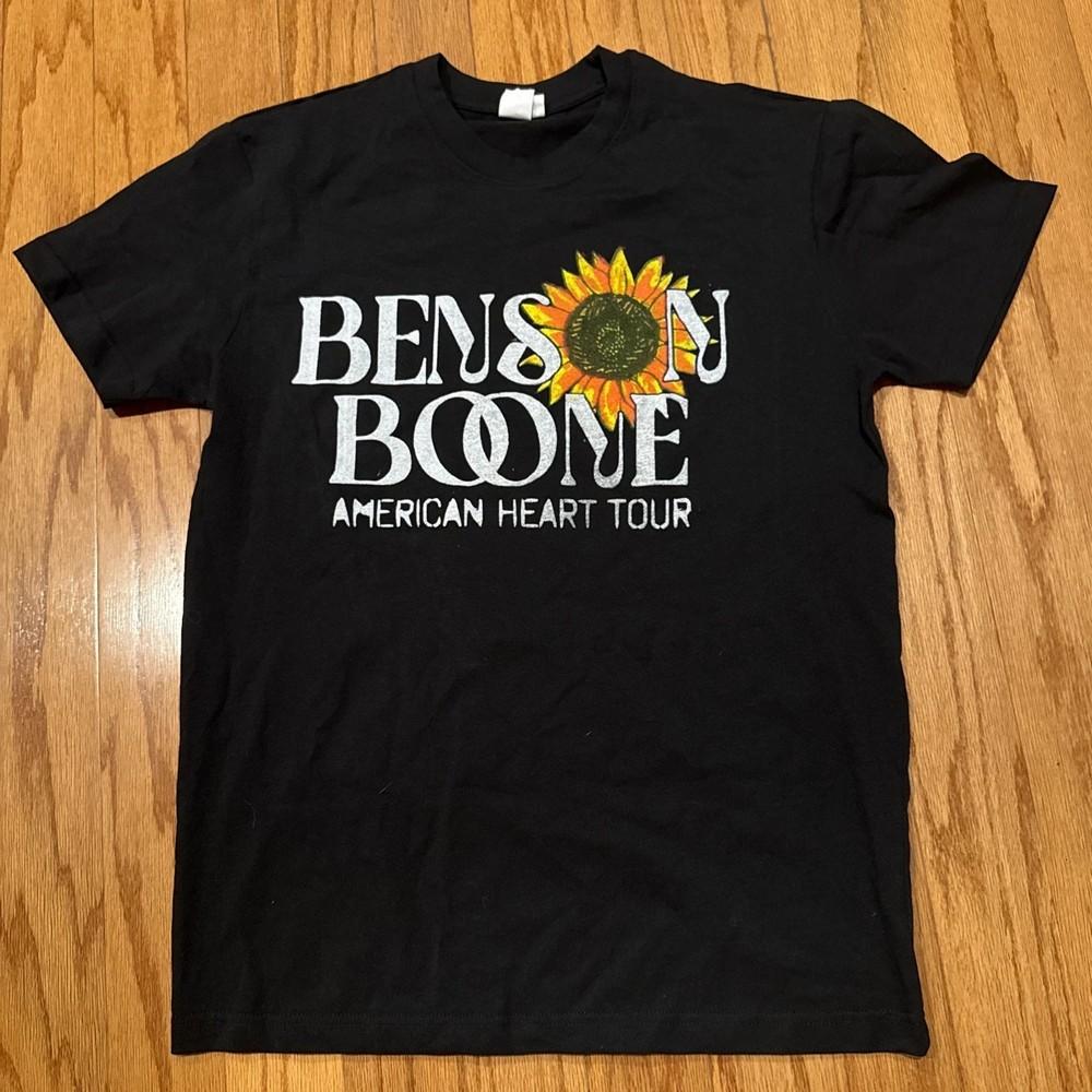 

Benson Boone American Heart Tour 2025 Merch T Shirt with Date amp; City New Unisex T-Shirt XXXL