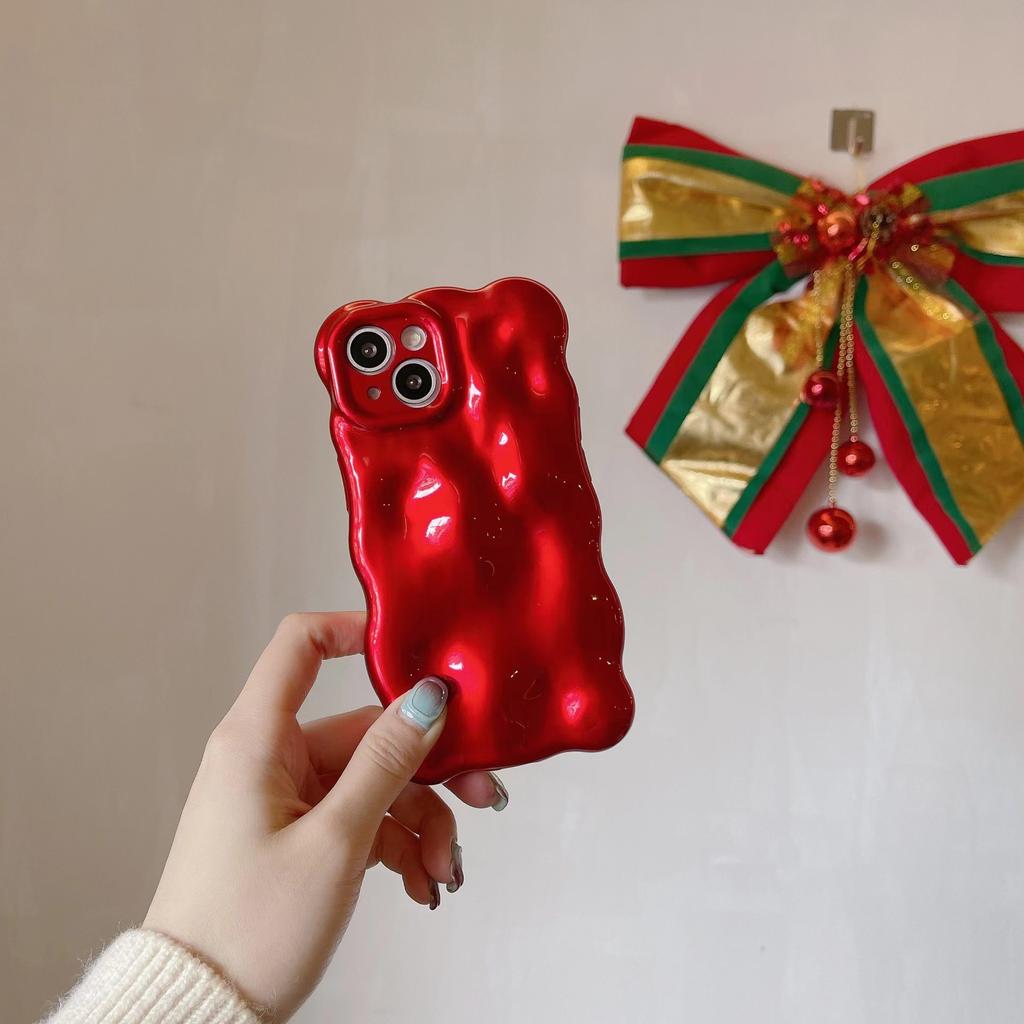 3D Bubble Wave Pattern Phone Case For iPhone 15 14 13 12 11 Pro Max 14promax 14pro Soft Shockproof Back Cover