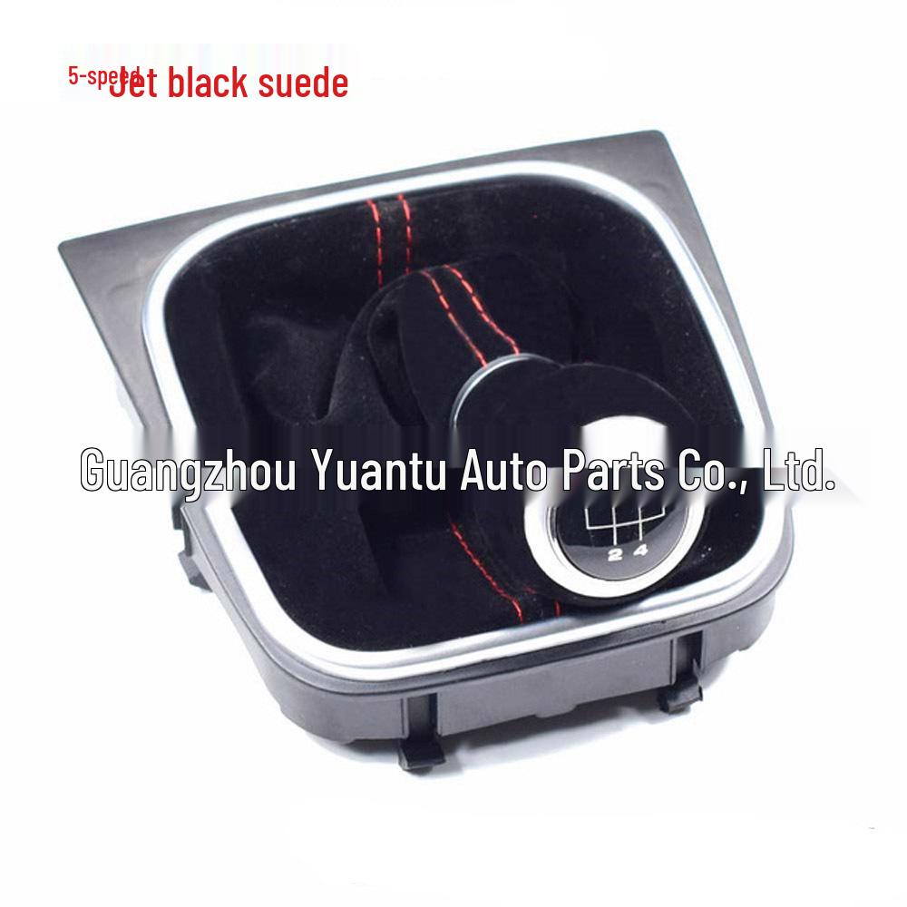 Red/Black Suede Gear Shift Knob for Volkswagen Golf MK5/MK6 R32 GTI (2004-2009)