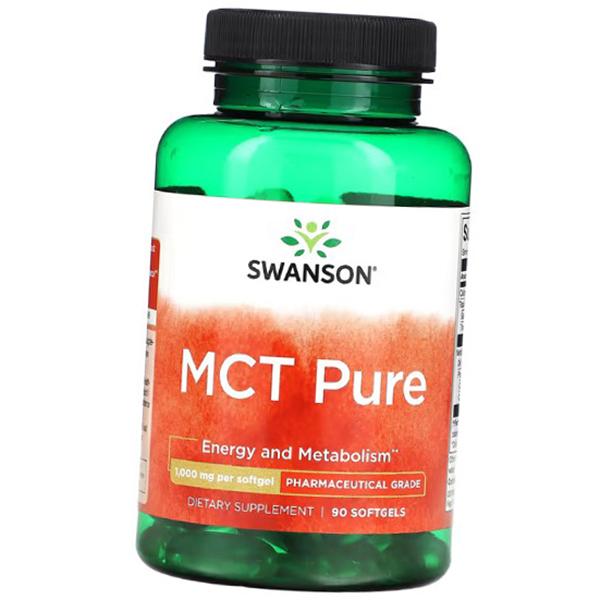 

MCT oil, MCT Pure 1000, Swanson 90gelcaps (74280001) 90softgels