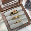 Hofstil Mittelalterlich Französisch Retro Emaille Bambusring Damen Hochwertig Nischen Design Accessoires