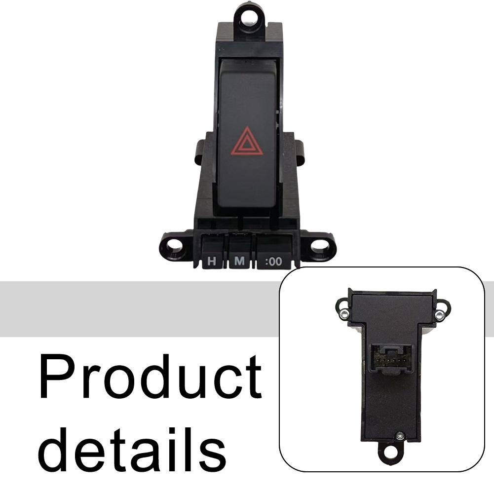 OEM BBM2-66-4H0 Hazard Flasher Switch ABS Material Black Color Easy Installation Non-Deformation For Mazda 3 2010-2013