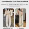 "Rainbow Velvet Wide-Leg Glutinous Rice Pants: Women's High-Waisted, Soft, Knitted, Casual Drape Trousers for Autumn/Winter"