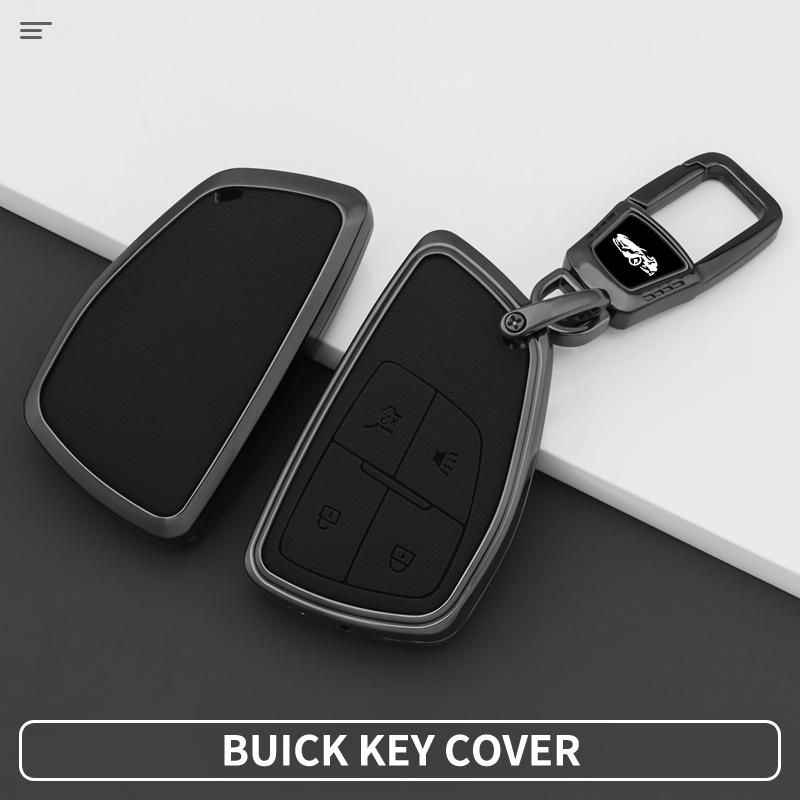 Leather Car Key Case for Chevrolet Tahoe Suburban for GMC Yukon for Buick S Plus Avenir