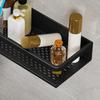Black Shower Corner Shelves Space Aluminum Shampoo Storage Rack Bathroom Shelves  for Kitchen