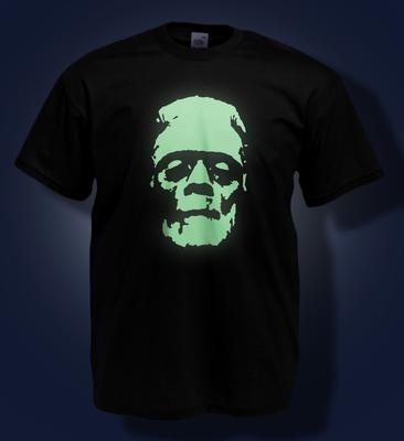 Halloween 100% Cotton T-shirt Mens Tees Top -Frankenstein's Monster  Glow In the Dark Boris Kaloff Horror