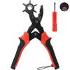 Genuine Leather Craft Tools Belt Hole Punch Plier Eyelet Puncher Revolve Sewing Machine Setter Tool Watchband Strap Household Paper Diy