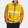 adidas Umfassende Trainingsserie Zip-Up Kapuzenjacke mit Kragen und Logo Herren Oberbekleidung Gelb H39327