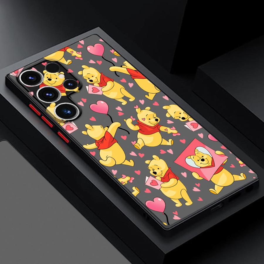 Winnie The Pooh Case for Samsung Galaxy S26 S24 Plus S22 S23 FE S25 Ultra S21 S20 Note 20 10+ Funda Phone Cover
