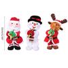 Christmas Gift Miniature Santa Claus with Saxophone Handmade Lovely Toy Holiday Twisting Santa Snowman Reindeer