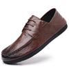 Fashion 2024 Designer New Soft-soled Slip-on Men's Shoes Fashion Korean Style Leather Shallow Mouth Man Loafers Male Business Shoes