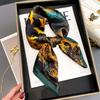 1116 Korean version of spring and summer new oil painting silk square scarf women's mulberry silk scarf decoration with shirt scarf professional women