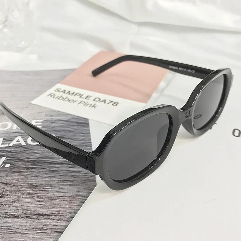New Fashion Oval Sunglasses Women Designer Personality Korean Hip Hop Retro Sun Glasses Female Oculos De Sol