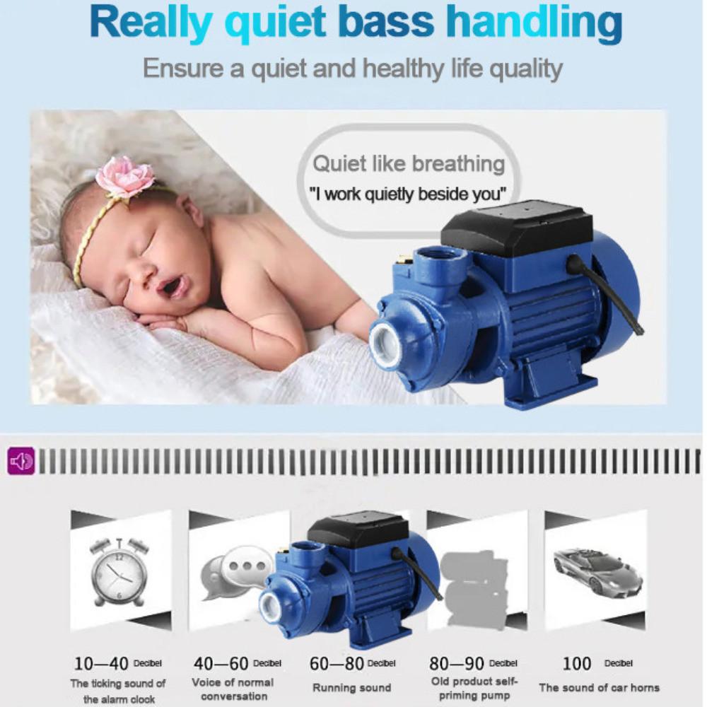 BQB-60-Periferní vodní čerpadlo 0,5 HP 370 W Vysoký výtlak Velký průtok Inteligentní Automatické Samonasávací Vodní čerpadlo 27,3*13,8*16,3 cm