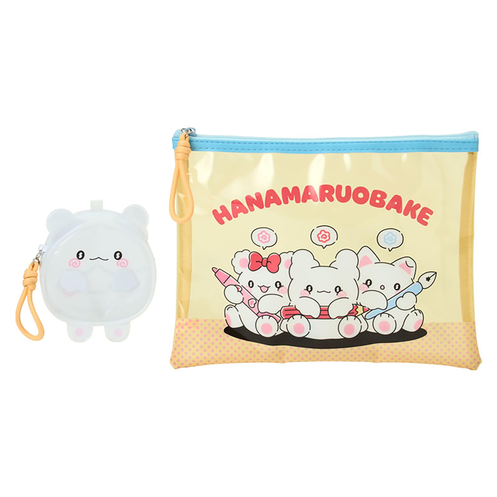 Sanrio Clear Pouch Set of 2 With Friends Hanamaru Ghost Ages 3 and Up 764655