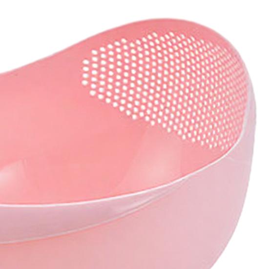 Koszyk do płukania i odsączania ryżu Lekki Plastik spożywczy Dwupoziomowy Otwory drenażowe Warzywa Owoce Przechowywanie Kuchnia