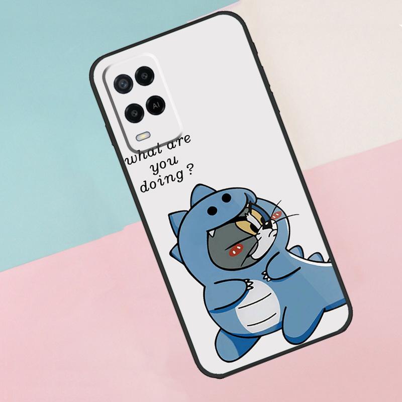 

Couple Matching Cute Dinosaur For Oppo A17 A77 A60 A74 A94 A54 A18 A38 A58 A78 A98 A40 A80 A16 A76 A96 A15 A57S Phone Case OPPO A77 5G