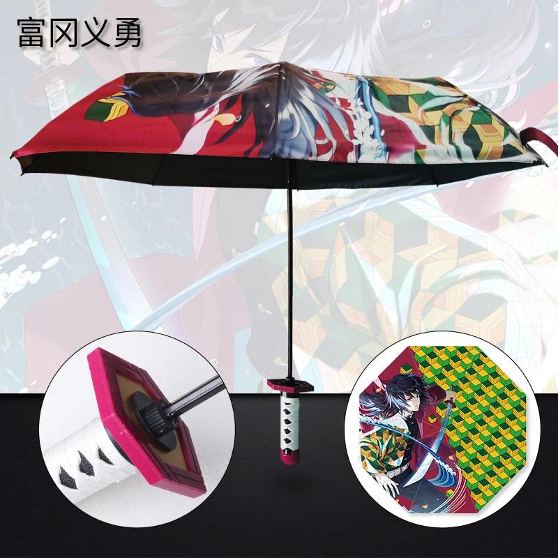 One Piece Zoro Pogromca Demonów Katana Parasol Słoneczny Składany Parasol Anime Tanjirou Kimetsu No Yaiba Samuraj Katana Miecz Parasole