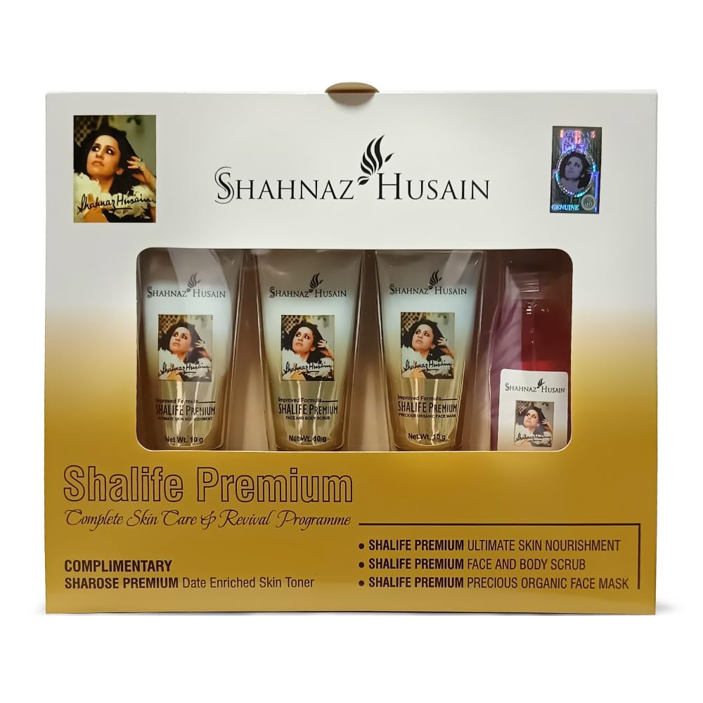 

Shahnaz Husain Shalife Premium Complete Skin Care & Revival Program Mini Kit 30 g + 15 ml With Sharose Toner Ayurvedic