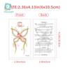Rikaron Waterproof Luminous Butterfly Tattoo Stickers - Long-lasting, Realistic, Simple Japanese Washable Design for Dopamine Aesthetic.