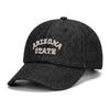 European and American retro washed denim baseball cap, summer new style, letter embroidered beanie, outdoor sun protection hat