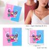 Lilo Stitch Heart Necklace With Electroplated Finish For Friendship And Couple Wear