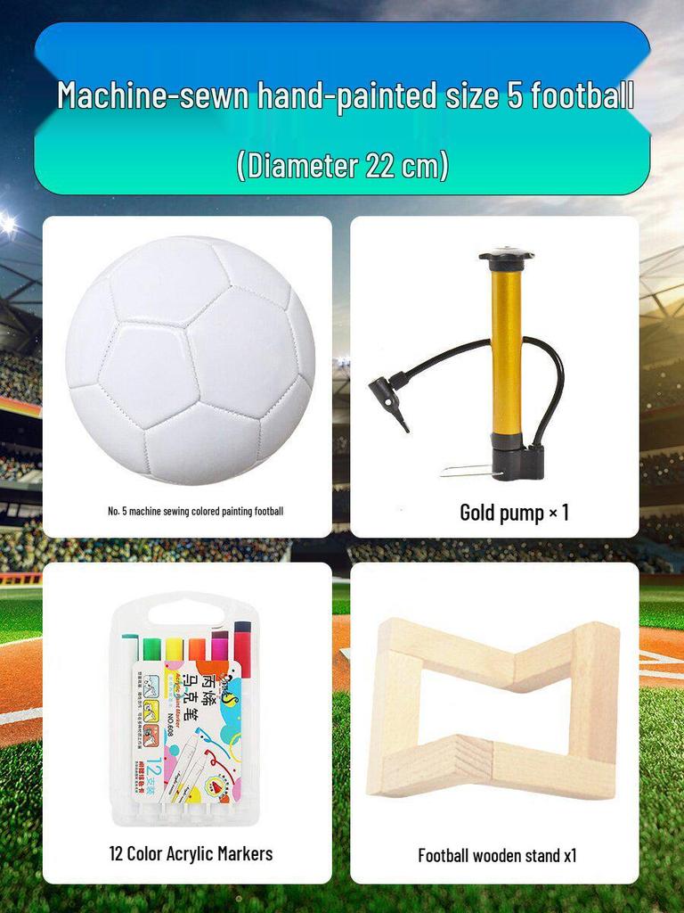Summer Team Building Football Coloring DIY Kit for Kids & Adults