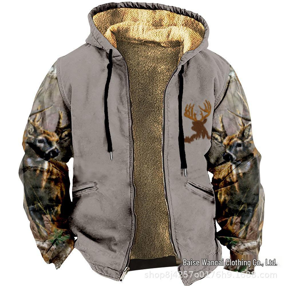 2025 Cross-Border Plus Velvet Thickened Winter Jacket for Men and Women - Warm, Padded Cotton Outerwear